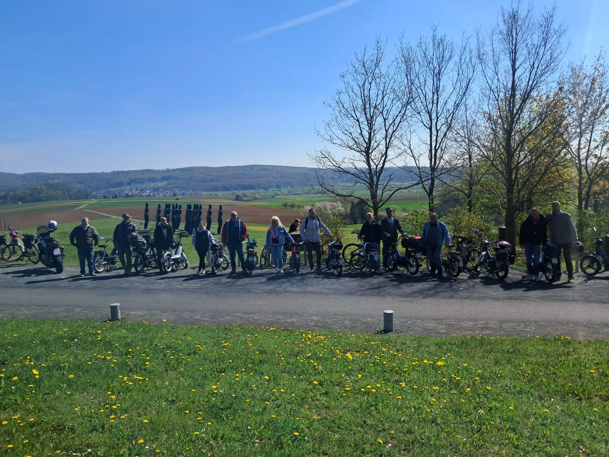 Panoramablick vom Aussichtspunkt am Feldberg während einer Mofatour